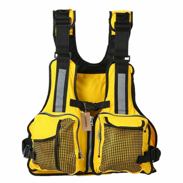 Diconna Gilet de Flottaison pour Adulte Ajustable à Multiples Poches