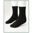 thumbnail image 2 of INNERSY Kids Boys Girls Cotton Socks Colorful Crew Socks for Teens 5 Pairs(S,Black), 2 of 6
