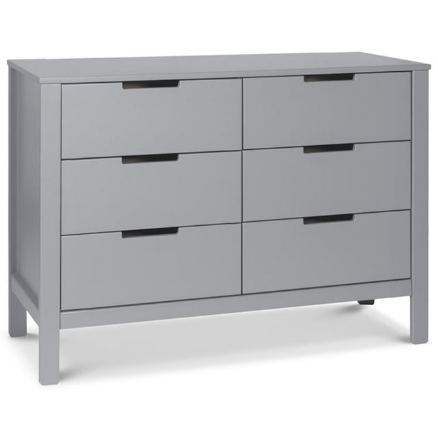 Carter's By DaVinci Colby 6-Drawer Double Dresser in Gray
