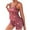 Pink, variant on Tnhcen Women's Summer Thin Strap Tank Shorts Sleepwear Set Heart Print Two-Piece Pajama with Elastic Waist for S to 3XL