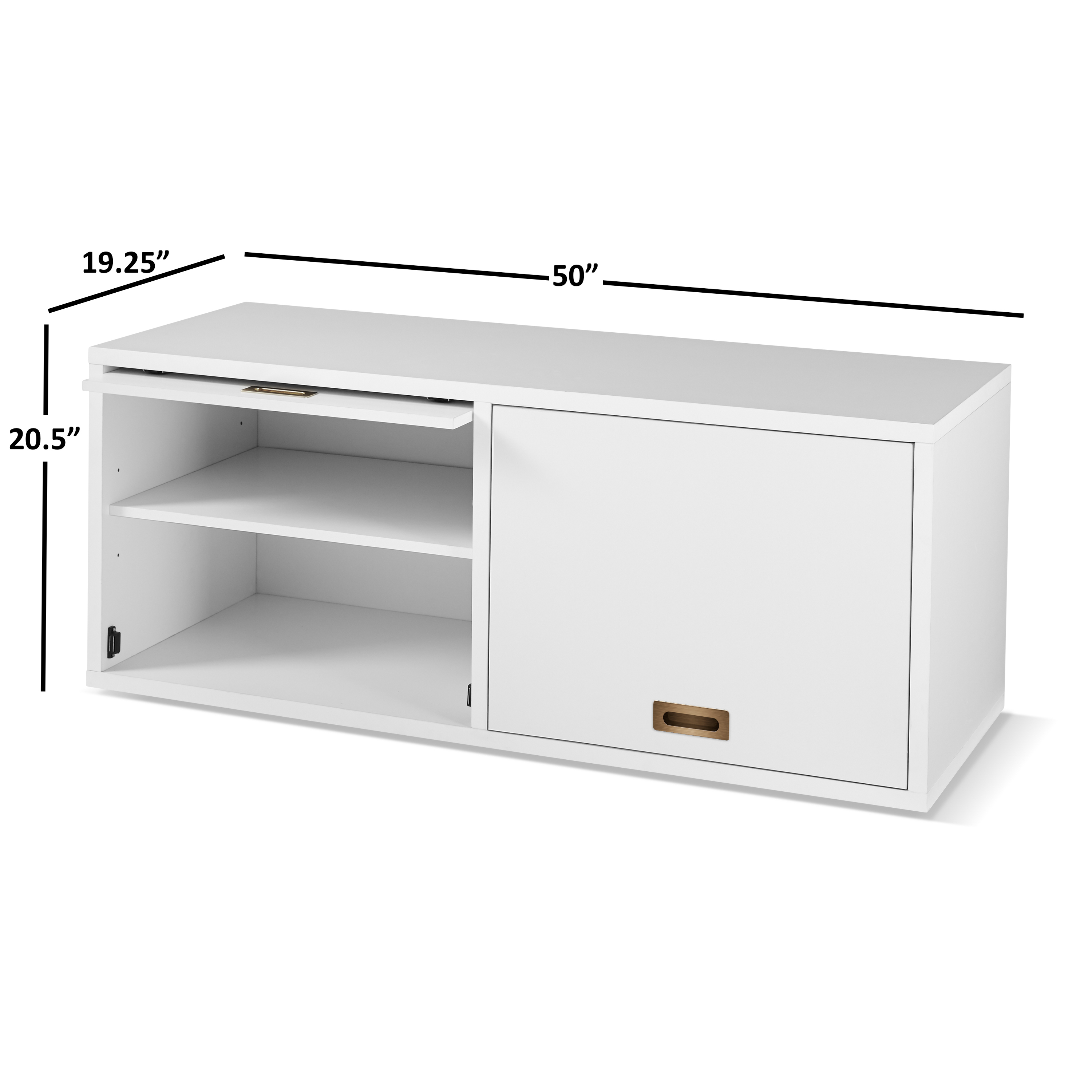 Better Homes & Gardens Ludlow Storage Cabinet with Adjustable Shelves, White - image 3 of 8
