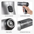 thumbnail image 3 of Aspiradora de mano para automóvil Limpiador inalámbrico de mano Mini aspirador de aire portátil y bomba de mano con carga USB de succión fuerte de 19000 Pa para limpieza de grava y polvo de pelo de ma, 3 of 7