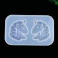 thumbnail image 3 of 2PCS Hand-made Mirror Unicorn Pendant Mold DIY Silicone Mold DIY Decoration Mold for Home Studio Use (White), 3 of 9