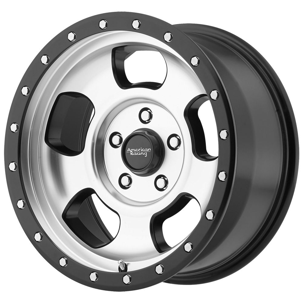 AR969 Ansen OffRoad 15x8 5x4.5" 19mm Black/Machined Wheel Rim 15" Inch