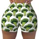 thumbnail image 2 of Fotbe Cute Broccoli Shorts Sin Costuras – Shorts Deportivos de Cintura Alta para Mujer, Elásticos para Gimnasio, Yoga, Running o Ciclismo-Small, 2 of 8
