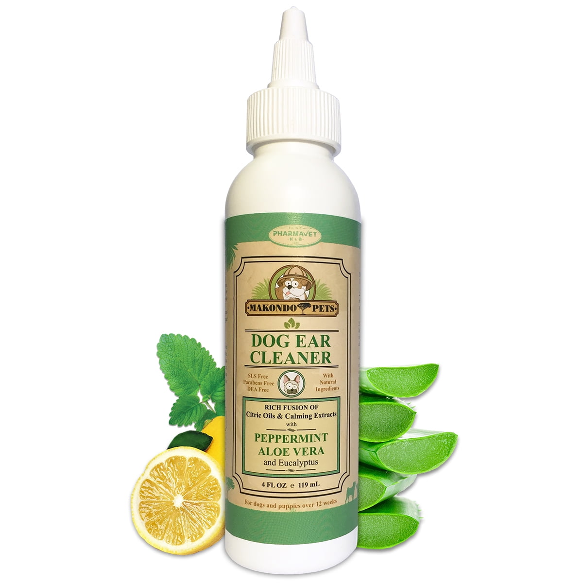 Dog Ear Cleaner/ Advanced Dog Ear Wax Remover. All Natural/With Nature