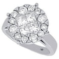 thumbnail image 2 of 14K White Gold Princess & Round Cut Diamond Soleil Engagement Ring 2.00 Ct., 2 of 5