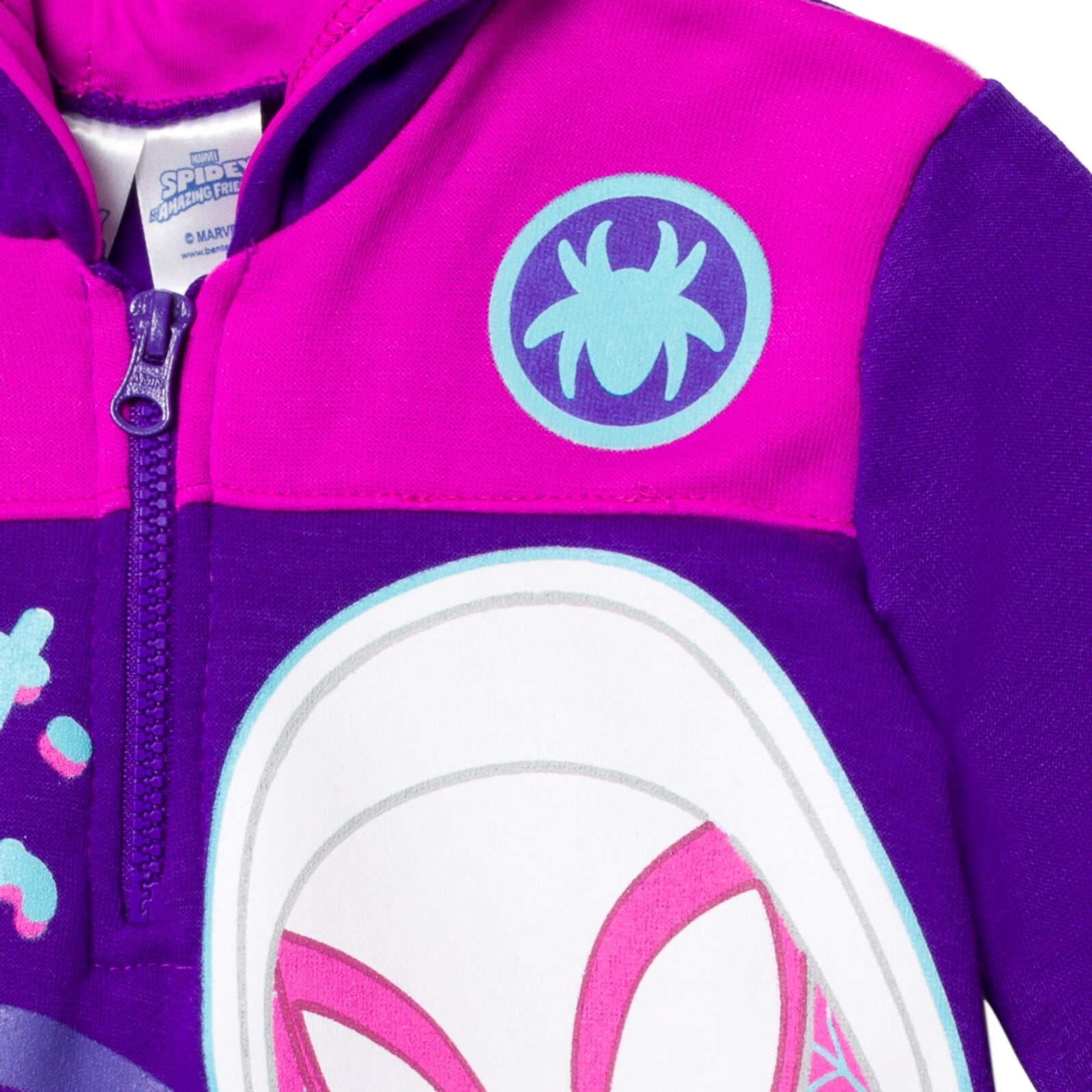 Marvel Spidey and His Amazing Friends Ghost Spider Toddler Girls Fleece Half Zip Hoodie Toddler to Little Kid Walmart