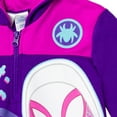 thumbnail image 5 of Marvel Spidey and His Amazing Friends Ghost-Spider Little Girls Fleece Half Zip Hoodie Toddler to Little Kid, 5 of 5