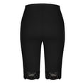 thumbnail image 4 of Iyufng Biker Shorts for Women,Plus Size Tummy Control Summer Yoga Shorts,Fashion Casual Plus Size Yoga Pants Half Shorts Solid Color Lace Elastic Waist,L-5XL, 4 of 4