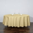 thumbnail image 4 of BalsaCircle 108" Round Polyester Tablecloth Wedding Table Linens Champagne, 4 of 8