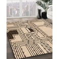 thumbnail image 3 of Ahgly Company Machine Washable Indoor Square Transitional Sienna Brown Area Rugs, 4' Square, 3 of 7