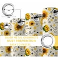 thumbnail image 4 of Vintage Sunflower Blackout Curtains for Bedroom, Summer Botanical Farmhouse Floral Thermal Insulated Kitchen Drapes with Grommets, Light Blocking Window Treatment, 2 Panels 42" x 54", 4 of 7