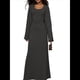thumbnail image 2 of Vestido de Invitada de Boda para Mujer, Larga, Ajustado, de Punto Acanalado, Maxivestido Formal de Otoño Gris Oscuro S, 2 of 9