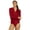 Crush Red, variant on Sporti Active Solid Zip Front Long Sleeve One Piece Swimsuit, High Cut, Unpadded (Women’s)