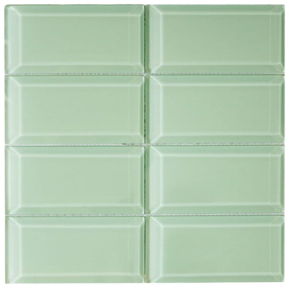 CNK Tile Beveled Surf Glass Subway Tile