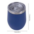 thumbnail image 6 of Queroig Stainless Steel Wine Cup with Leak-Proof Lid Hot Cold Drinks Portable Travel Cup Anti-Slip Design Insulated Thermal Mug, 6 of 7