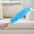 thumbnail image 3 of Feather Dusters, Extendable Feather Duster with Stainless Steel Pole, Microfiber Domed Corner Cobweb Dusters for Spider Webs, Cars, Blinds, Ceilings (Sky blue), 3 of 9