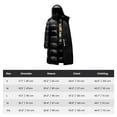 thumbnail image 4 of CMCLABS NoirGold Men's Winter Puffer Jacket - Goose Down, Thick Down Jacket, Sizes S-XXL. (S, LONG, BLACK), 4 of 7