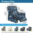 thumbnail image 3 of Renewold Recliner Chair Cover Thick Reclining Cover Stay in Place Lazy Boy Recliner Chair Slipcover 4 Pieces Living Room Home Decor Heavy Duty, Camo Hunting Forest Blue, 3 of 8