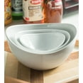 thumbnail image 4 of 3 Tier Collapsible Serving Stand with Oval Porcelain Bowls, Sturdy Metal Frame, Easy to Clean, 4 of 8