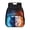 Blue Red Flame Wolf, variant on chaqlin School Bus Print Boys School Backpack for Kids Portable School Bookbags 2-5 Toddler Boys Travel Ruckpack Kindergarten Preschool Supplies