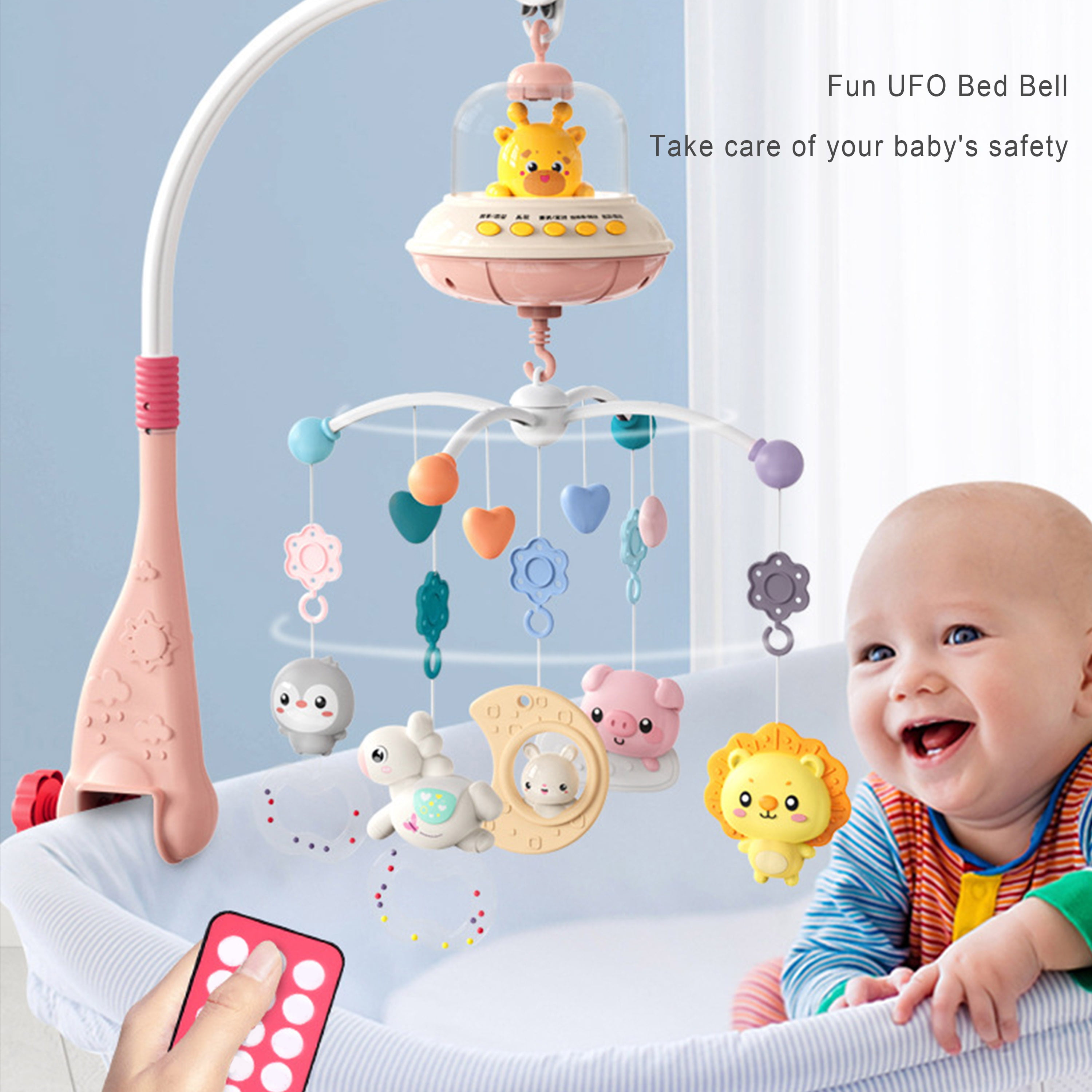 mobile lit bébé, Mobile bébé musical et lumineux - ONZO Kids