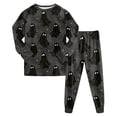 thumbnail image 4 of Kakishop Halloween Pjs Kids Matching Little Boys Pajamas Toddler Boys Clothes Sleepwear 2 Pieces Pjs Kids Jammies Sets (Dark Gray,7-8 Years), 4 of 9