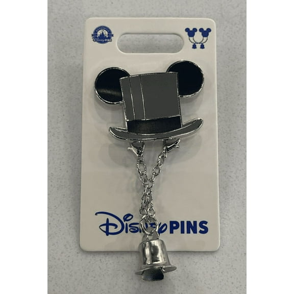 Disney Parks Mickey Mouse Wedding Love Groom Hat Bell Magnet Pin New with Card