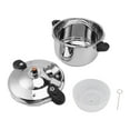 thumbnail image 2 of Olla a presión de 80 kPa, olla a presión de doble asa, de acero inoxidable, de gran capacidad, para cocina instantánea, para cocina eléctrica de gas, 10 l, 2 of 14