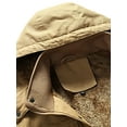 thumbnail image 5 of LilyLLL Mens Winter Fleece Lined Warm Jacket Outdoor Pockets Detachable Hood Thick Coat, 5 of 5