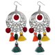 thumbnail image 2 of Bohemian Brincos Drop Long Tassel Beads Earrings For Women Ethnic Bouc--Red|Model code6151 Red, 2 of 4