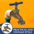 thumbnail image 2 of 2Pcs Outdoor Faucet Multi Color Square Brass Wall Mounted High Flow For Garden Use, 2 of 8
