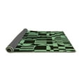 thumbnail image 2 of Ahgly Company Indoor Rectangle Abstract Turquoise Blue Modern Area Rugs, 7' x 10', 2 of 4