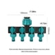 thumbnail image 4 of Toystoory Divisores de agua de 4 vías conector de riego de jardín válvulas de manguera distribuidor de reparación de tuberías automática de Jardín y Patio, 4 of 6
