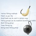 Soft Luya Simulated Fake Mealworm Fresh Sea Fishing Bait for Bass Carp