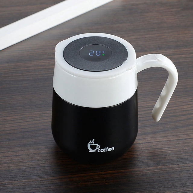Taza con aislamiento al vacío, botella de agua de material acero inoxidable con aislamiento térmico de doble pared para la , automóvil, hogar, ejercicio, Negro Soledad Taza para beber