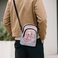 thumbnail image 3 of Xixirimido Axolotl Snowman Christmas Pattern Small Crossbody Purses Bags for Women Men Travel, Chest Sling Bag Women Casual Cross Body Bag Sling Backpack Pink, 3 of 7