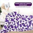 thumbnail image 6 of Cute Purple Blanket for Kids Soft Lightweight Lavender Lilac Violet Fleece Blankets Purple Decor Gifts for Teen Girls Boys Brithday Xmas Halloween, 6 of 6