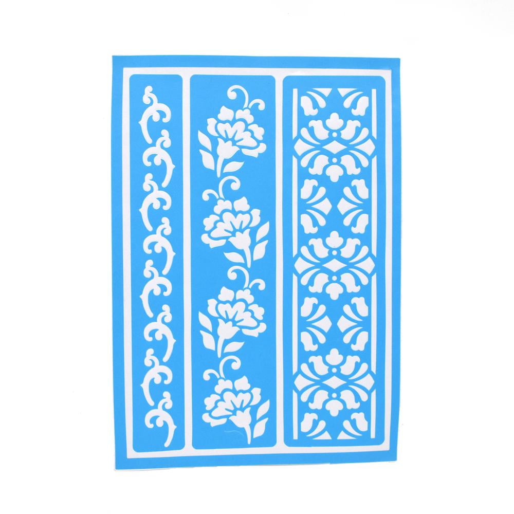 Borders Adhesive Stencil, 81/4Inch