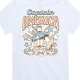 thumbnail image 3 of Marvel Captain America - Retro Stars and Stripes - Toddler and Youth Short Sleeve Graphic T-shirt, 3 of 5