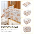 thumbnail image 2 of Yayeee Collapsible Cube Storage Bin with Lid Fabric Closet Decorative Basket with Handles, Cartoon Bear, 2 of 7