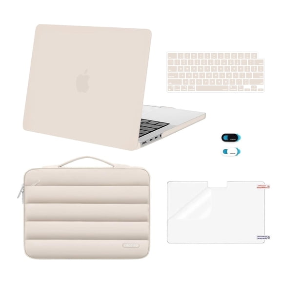MOSISO Compatible with MacBook Pro 14 inch Case M5 2026 M4 M3 M2 M1 2025-2021 A3427 A3426 A3434 A3112 A3185 A3401 A2918 A2992 A2779 A2442, 5 in 1 Kit
