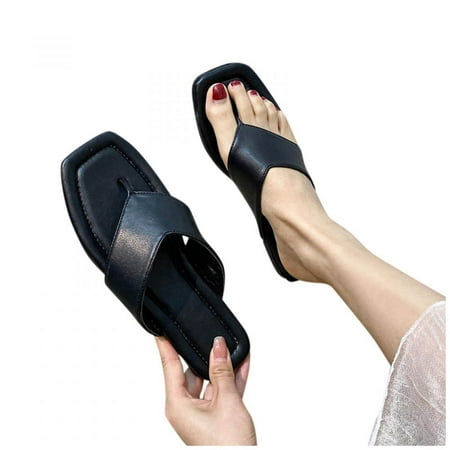 

Homedles Sandals Women- Flat Summer Casual Comfortable Open Toe Gift for women Sandals for Women Black