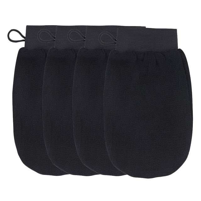 MasteelfCA 4 Pcs Gants de Bain Mitaines de Bain Gants Exfoliants Gants de Douche Portatifs
