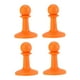 thumbnail image 5 of 4 tapas protectoras para lona de tienda de campaña, de goma, resistentes, para puntas de poste de tienda, ligeras, para montañismo y mochileros. Naranja, 5 of 8
