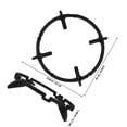 thumbnail image 2 of HAMPPLIES Cooktop Rack Holder Cast Iron Gas Stove Bracket for Cooking Black 1Pcs, 2 of 8