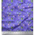 thumbnail image 1 of Soimoi Purple Cotton Voile Fabric Coffee Machine & Jug Kitchen Print Sewing Fabric Yard 42 Inch Wide, 1 of 3
