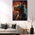 thumbnail image 5 of Doberman Pinscher Dog Space Painting Poster Unframe, Doberman Pinscher Dog Canvas Frame Ready to Hang - Boho Living Room Decor - Gifts For Women, 5 of 6
