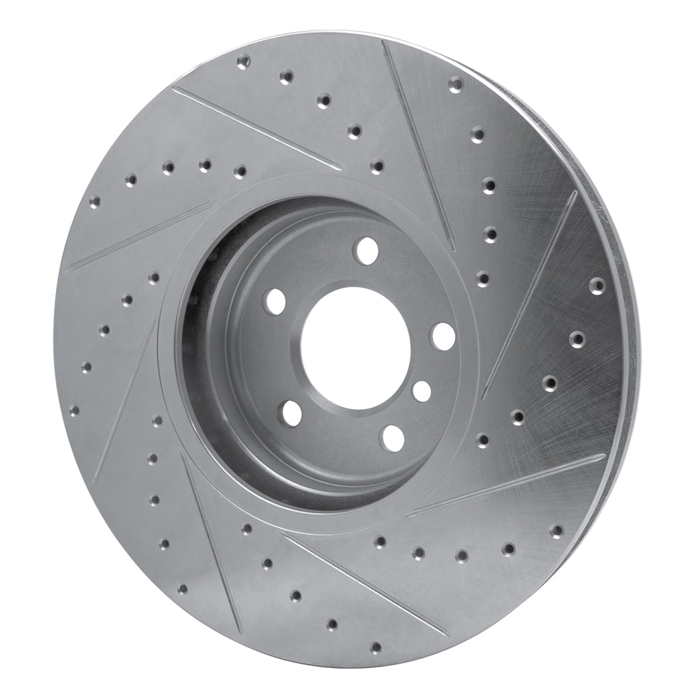 Dynamic Friction Company 631-31145L DFC Brake Rotor - Drilled And Slotted - Silver